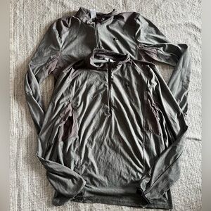 Lot of 2 DECATHLON Quechua Pullover Shirt Men's Gray Large